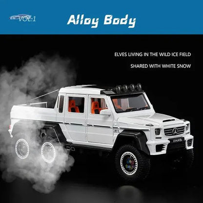 Mercedes 6x6  - Diecast Metal Car - Scale 1:24