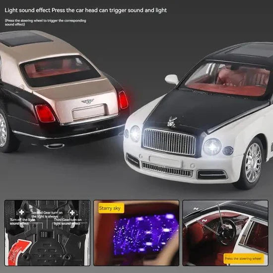 Bentley Mulsanne- Diecast Metal Car - Scale 1:24