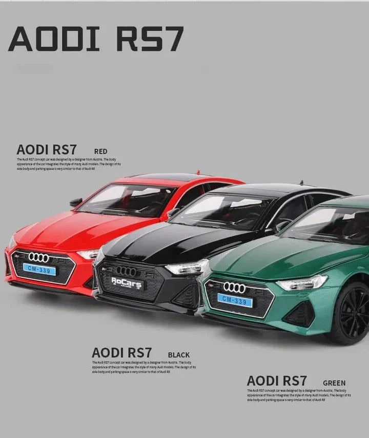 Audi Rs7 Sportboac - Diecast Metal Car - Scale 1:24/1:32