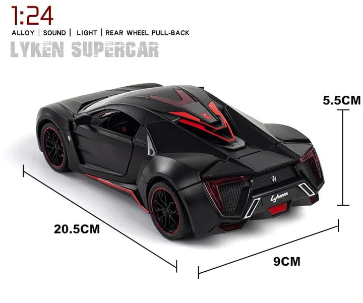 BIG SIZE HYPER SPORT- Diecast Metal Car - Scale 1:24
