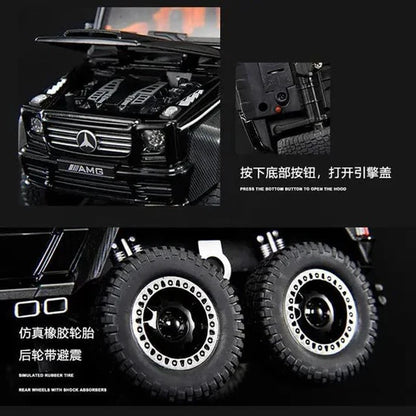 Mercedes 6x6  - Diecast Metal Car - Scale 1:24