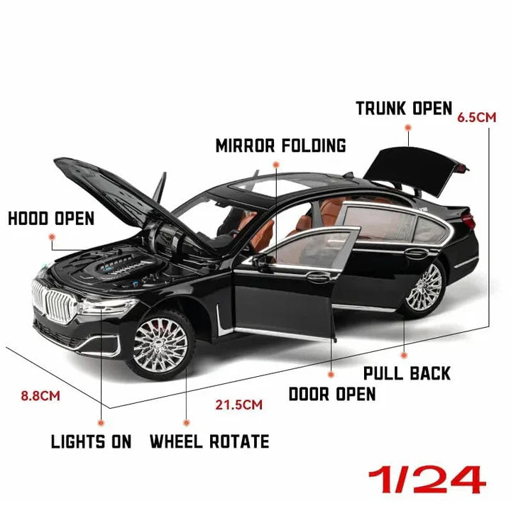 Bmw 760li - Diecast Metal Car - Scale 1:24