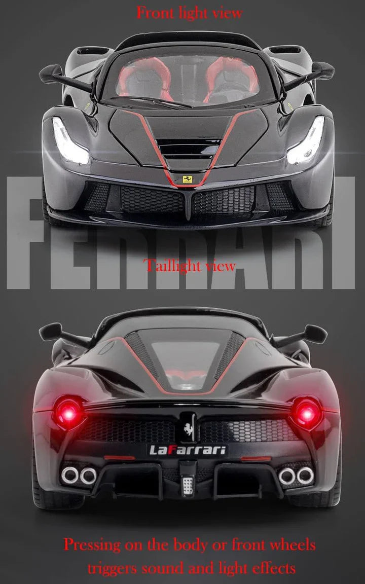 BIG SIZE Ferrari Rafa Roadster SPORT- Diecast Metal Car - Scale 1:24