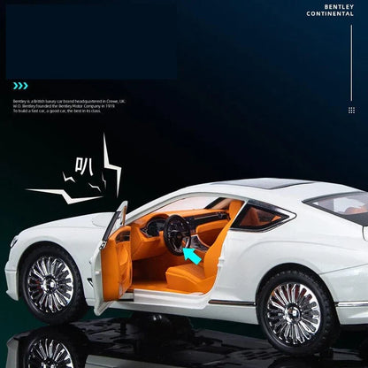 Bentley Continental Gt- Diecast Metal Car - Scale 1:24