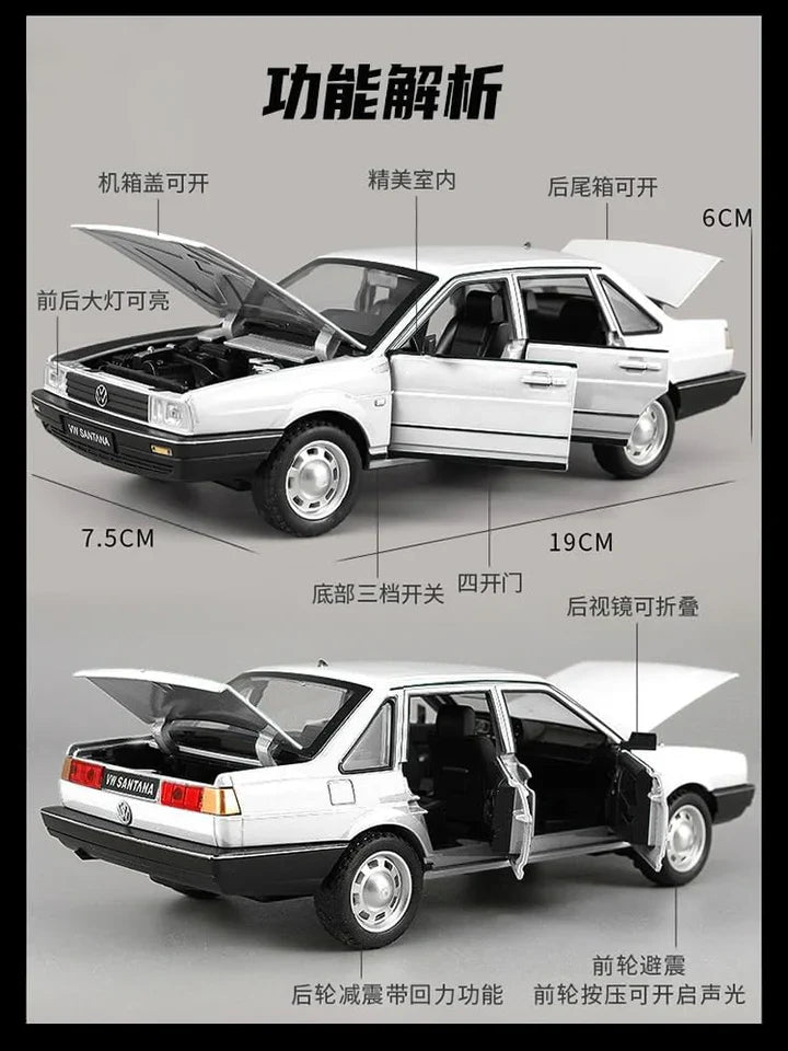 VOLKSWAGEN SANTANA - Diecast Metal Car - Scale 1:24