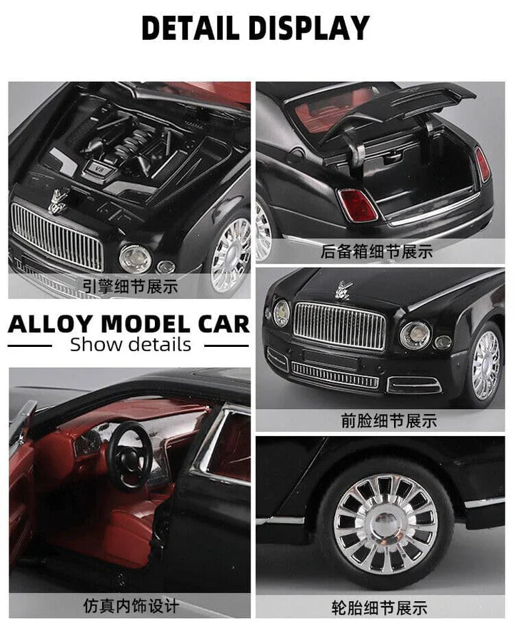 Bentley Mulsanne- Diecast Metal Car - Scale 1:24