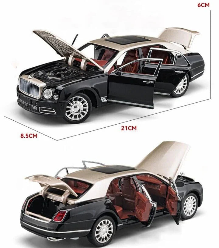 Bentley Mulsanne- Diecast Metal Car - Scale 1:24