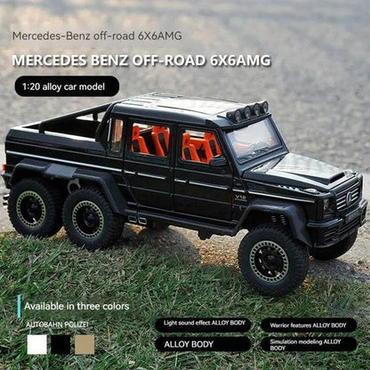 Mercedes 6x6  - Diecast Metal Car - Scale 1:24