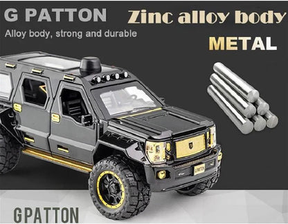 BIG SIZE G-PATTON - Diecast Metal Car - Scale 1:24