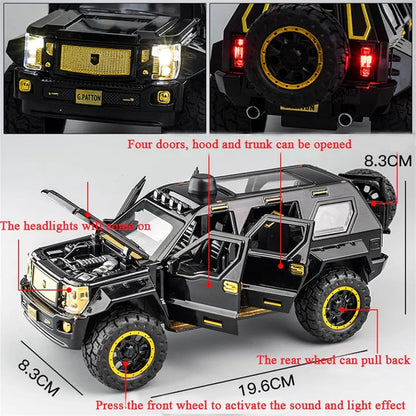 BIG SIZE G-PATTON - Diecast Metal Car - Scale 1:24