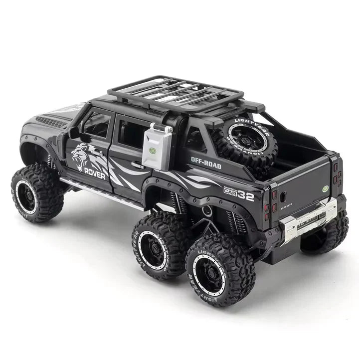 Land Rover Defender Guard 6x6  - Diecast Metal Car - Scale 1:24