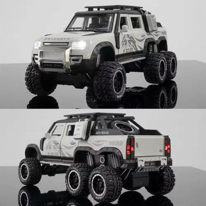 Land Rover Defender Guard 6x6  - Diecast Metal Car - Scale 1:24