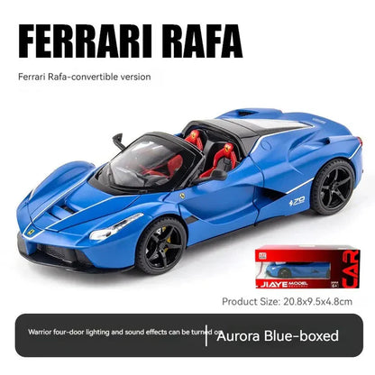 BIG SIZE Ferrari Rafa Roadster SPORT- Diecast Metal Car - Scale 1:24