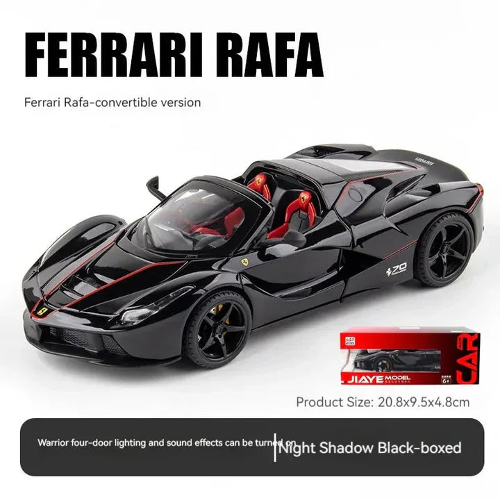 BIG SIZE Ferrari Rafa Roadster SPORT- Diecast Metal Car - Scale 1:24