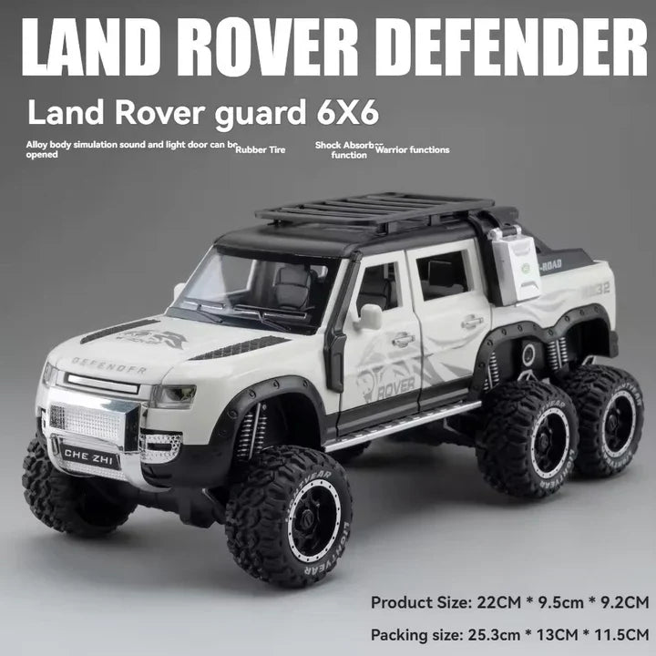 Land Rover Defender Guard 6x6  - Diecast Metal Car - Scale 1:24