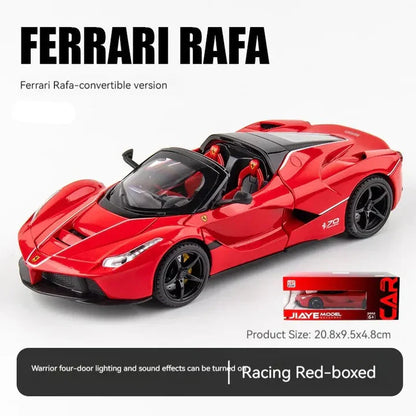 BIG SIZE Ferrari Rafa Roadster SPORT- Diecast Metal Car - Scale 1:24