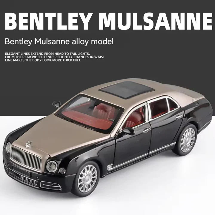 Bentley Mulsanne- Diecast Metal Car - Scale 1:24