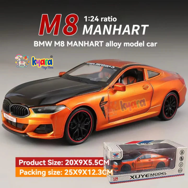 Bmw M8 Sports - Diecast Metal Car - Scale 1:24