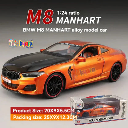 Bmw M8 Sports - Diecast Metal Car - Scale 1:24
