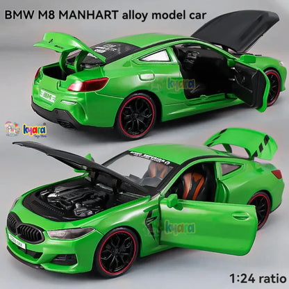 Bmw M8 Sports - Diecast Metal Car - Scale 1:24
