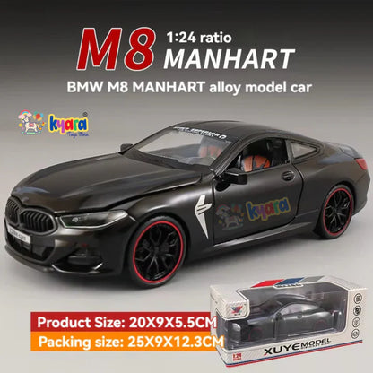 Bmw M8 Sports - Diecast Metal Car - Scale 1:24
