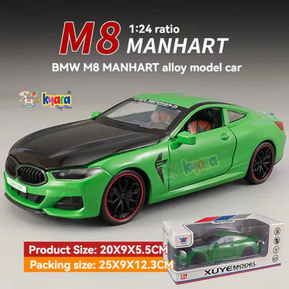 Bmw M8 Sports - Diecast Metal Car - Scale 1:24